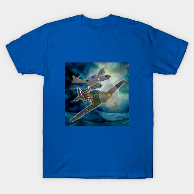 Hawker Hurricane and ME 262 T-Shirt by lytebound